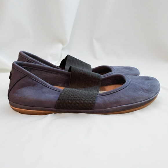 Camper Right Nina Mary Jane Womens Shoes Size 36 US 6 Blue Suede Ballet Flats - Picture 4 of 4